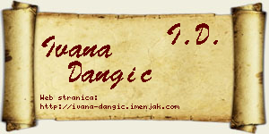 Ivana Dangić vizit kartica
